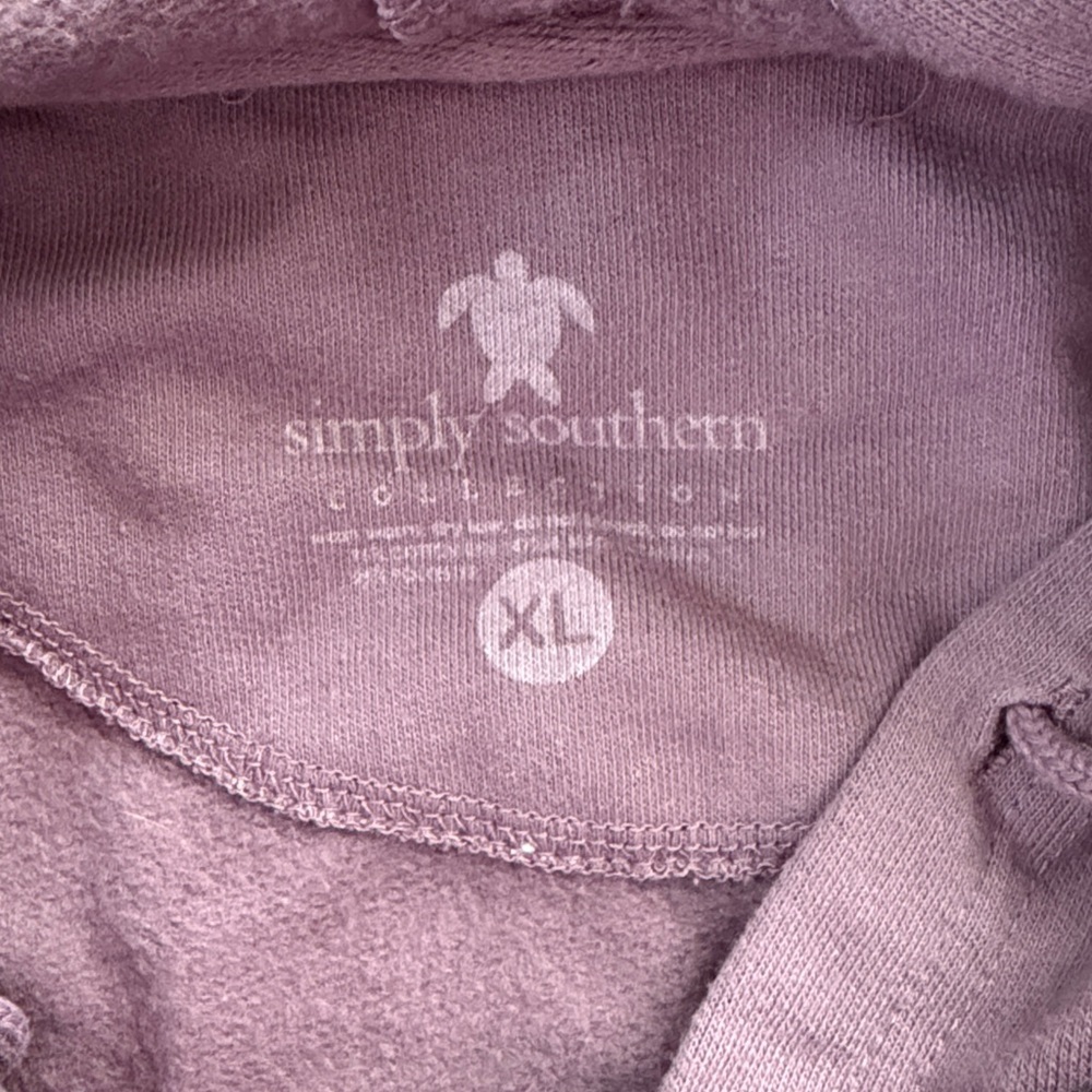 Simply southern purple sunflower hoodie size large - Picture 5 of 5